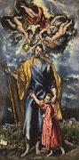 El Greco St Joseph and the Infant Christ oil painting reproduction